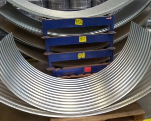 Ring sheet 0.95mm upper w/hole f/silo 3660